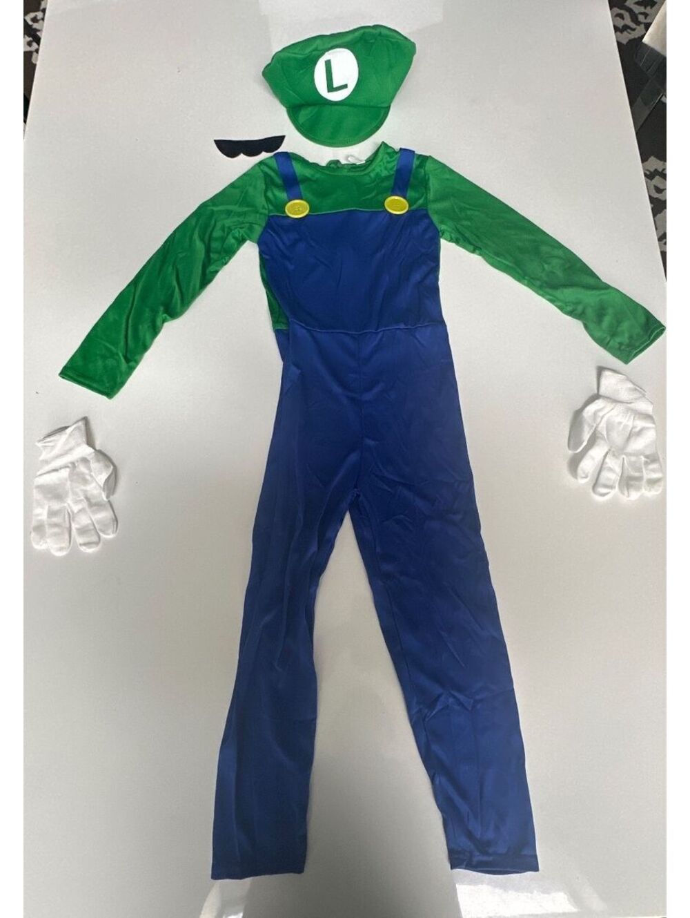 Super Mario Bros - Luigi - Costume Youth M (5-6T) - New!